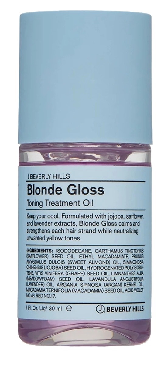 J Beverly Blonde Gloss Масло для холодного блеска волос 30 мл 