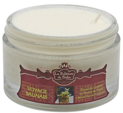 La Sultane de Saba Свеча для массажа с маслом Карите (Лотос/ Франжипани) для тела 200мл