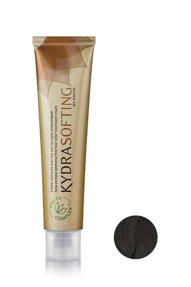COFEE BROWN CHESTNUT KYDRASOFTING TONE-ON-TONE AMMONIA FREE HAIR COLOR TREATMENT Крем-краска для волос тонизирующая «Кофейный Шатен» 60 мл