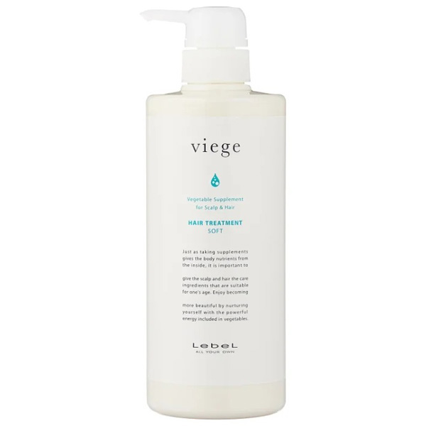 Lebel Viege Treatment Soft Маска Для Глубокого Увлажнения Волос 600 Мл