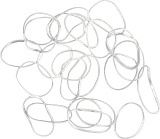 Dewal Резинки Для Волос Белые Силикон. Mini 100 Шт