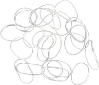 Dewal Резинки Для Волос Белые Силикон. Mini 100 Шт