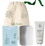 Kydra le Salon Набор «Ежедневный уход» Daily Care Kit: Твердый шампунь «Нежность» 80 гр, Увлажняющий крем-уход для рук 50 мл, мыльница, тканевый мешочек